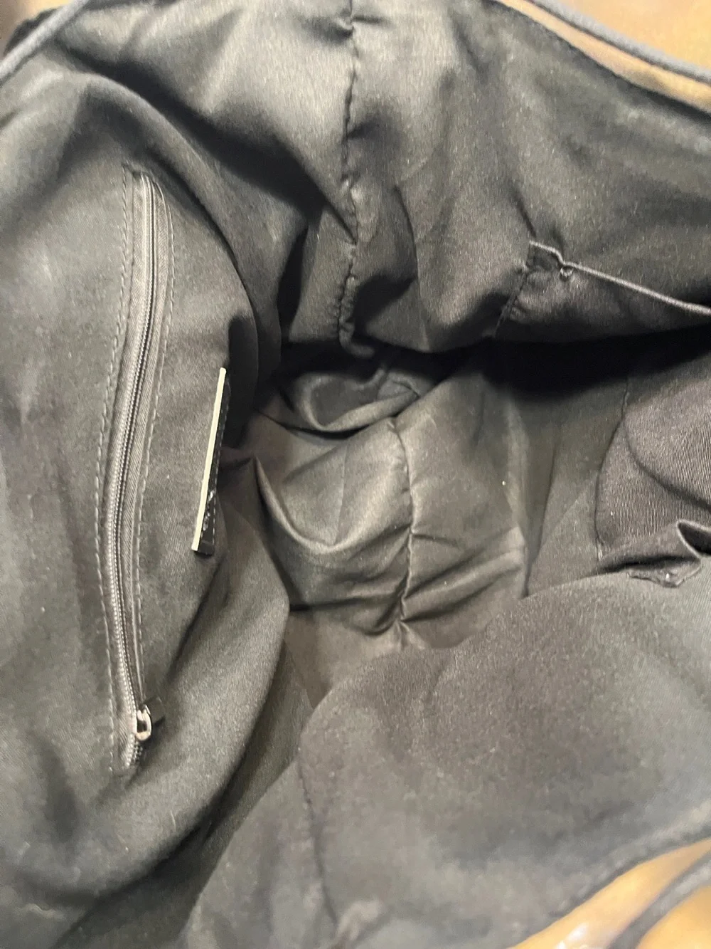 Emilio Pepe…..Geometric Metallic Bronze/Black Backpack…Made in Italy